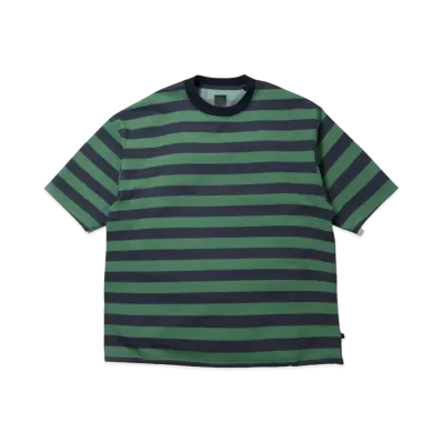 DAIWA PIER39 Tech Drawstring Border S/S Tee "Green x Navy"