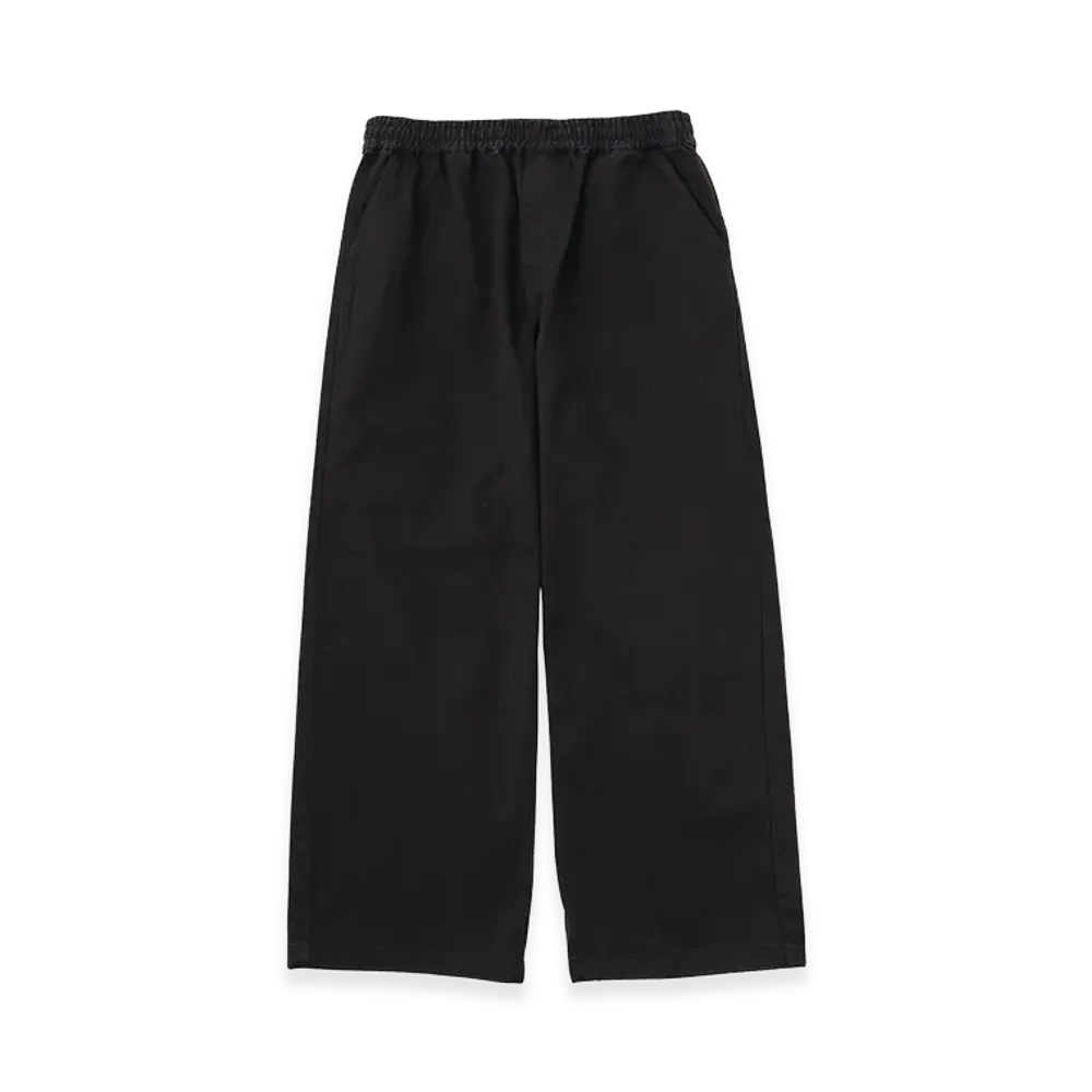 X-Girl Face Label Loose Fit Easy Pants "Black"