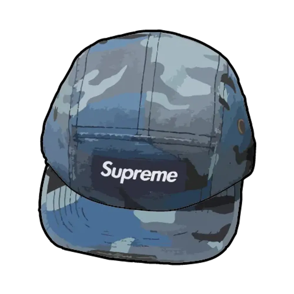 Supreme Military Camp Cap "Blue Camo"