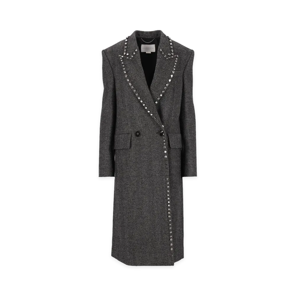 STELLA McCARTNEY Women's Embellished Coat "Gray"