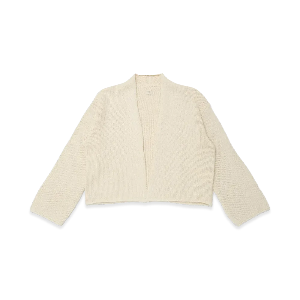 T.T Taiga Takahashi Women's Cashmere Cardigan "Raw White"