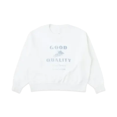 visvim Amplus SB Sweat L/S Crash "White"