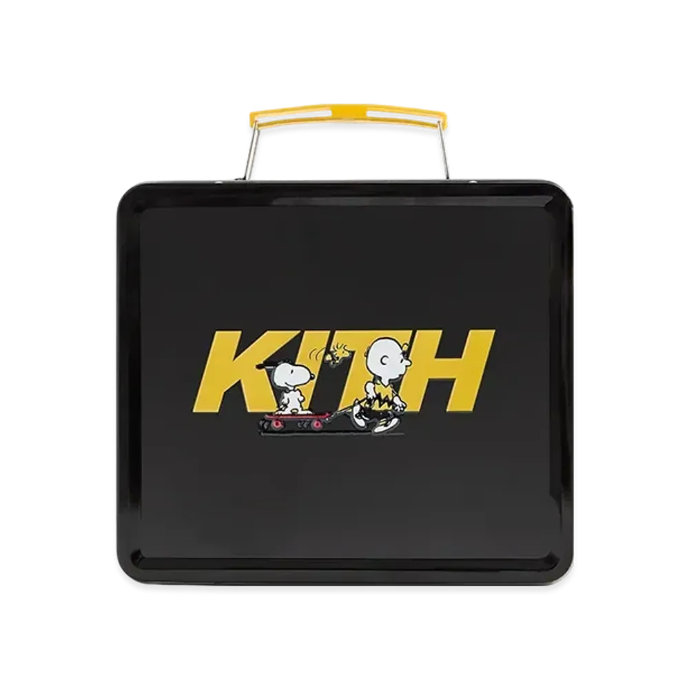 Kith Kids for Peanuts Charlie Brown And Snoopy Skate Lunch Box "Black"