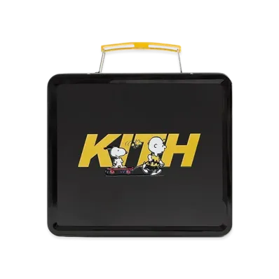 Kith Kids for Peanuts Charlie Brown And Snoopy Skate Lunch Box "Black"
