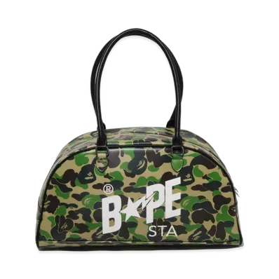 A BATHING APE Women's ABC Camo Bowling Bag "Green"