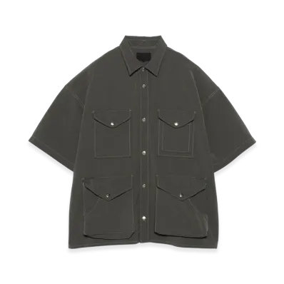 The North Face Purple Label Garment Dyed ALPHADRY Field S/S Shirts "Asphalt Gray"