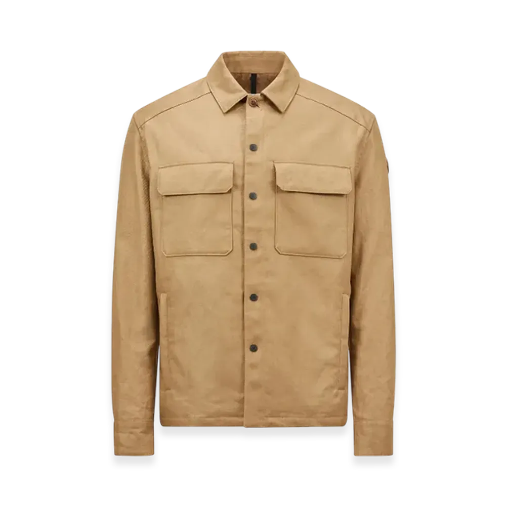 MONCLER Callaqui Linen Shirt Jacket "Brown"