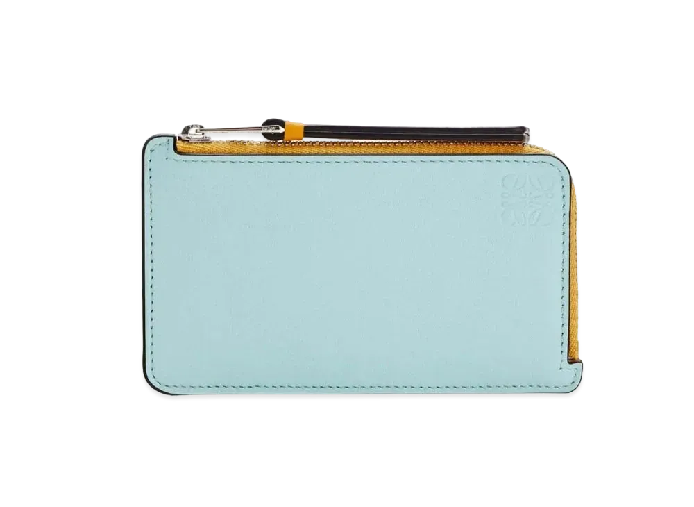 LOEWE Coin Cardholder In Classic Calfskin "Yellow Mango / Multicolor"
