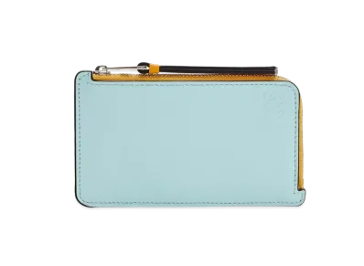 LOEWE Coin Cardholder In Classic Calfskin "Yellow Mango / Multicolor"