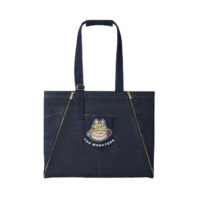 POP MART THE MONSTERS (LABUBU) FALL IN WILD Denim Apron Bag