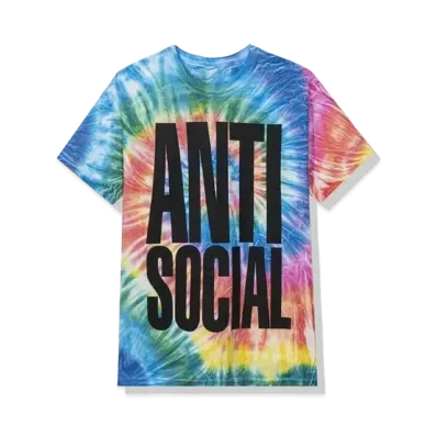 ANTI SOCIAL SOCIAL CLUB Heatwave Tee Tie Dye "Rainbow" (FW20)