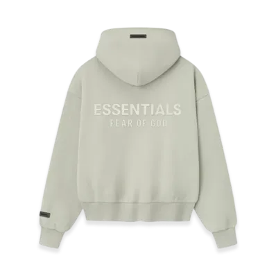 FEAR OF GOD ESSENTIALS Women's Classic Fleece Zip-Up Hoodie "Abbey Stone"