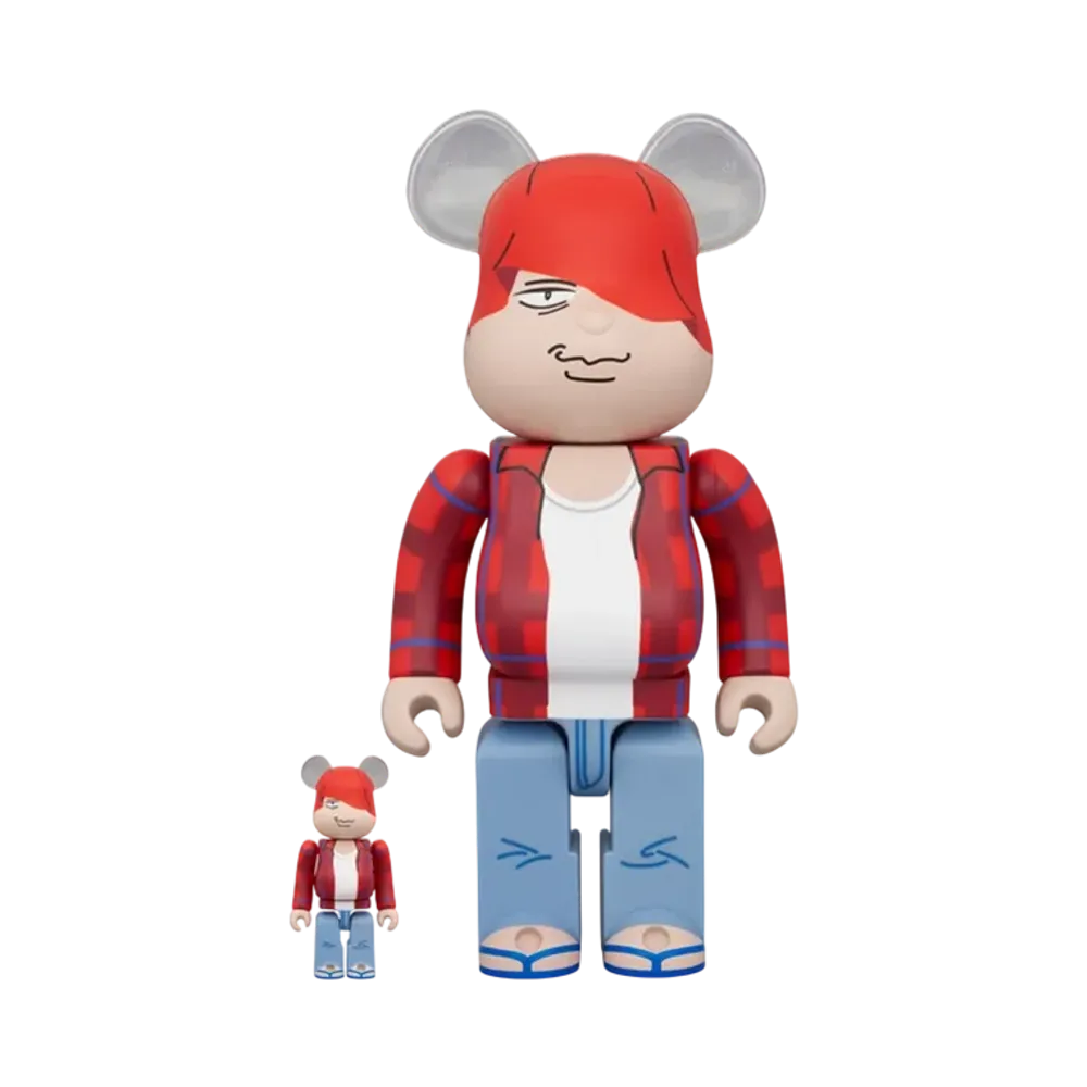 MEDICOM TOY "BEARBRICK" Red Pencil O-Chan 100% & 400%