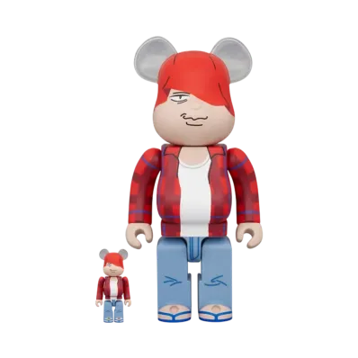 MEDICOM TOY "BEARBRICK" Red Pencil O-Chan 100% & 400%