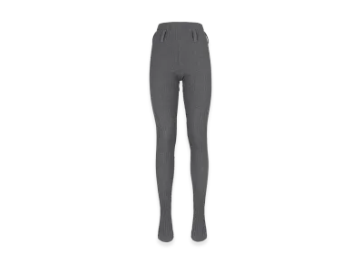 PRADA Wonen's Ribbed Cotton Tights "Gray"