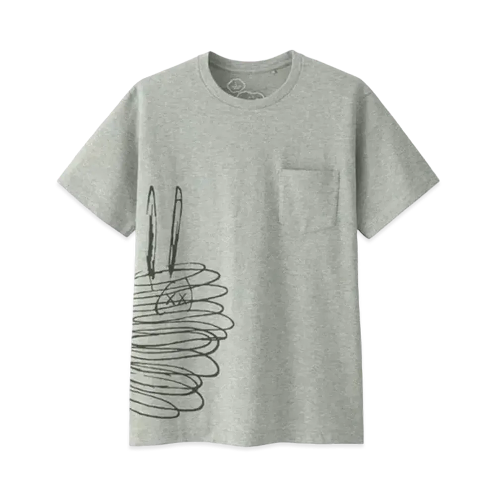 Uniqlo x KAWS x Peanuts Dust Cloud Pocket Tee "Grey"