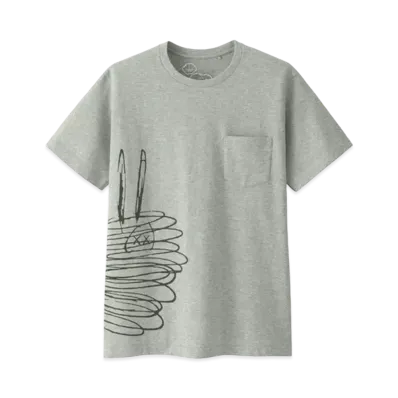 Uniqlo x KAWS x Peanuts Dust Cloud Pocket Tee "Grey"