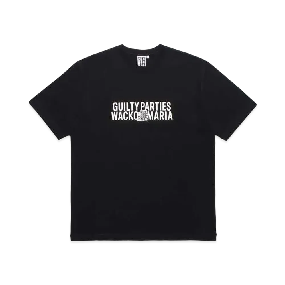 Black Eye Patch WACKO MARIA Crew Neck T-Shirt "Black"