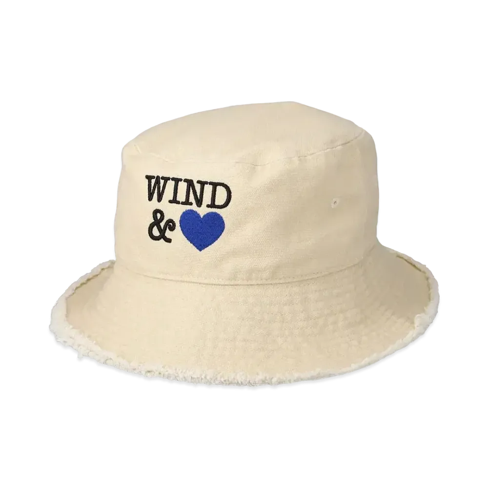 WIND AND SEA Canvas Bucket Hat(HTSP) "Off_White_Heart"