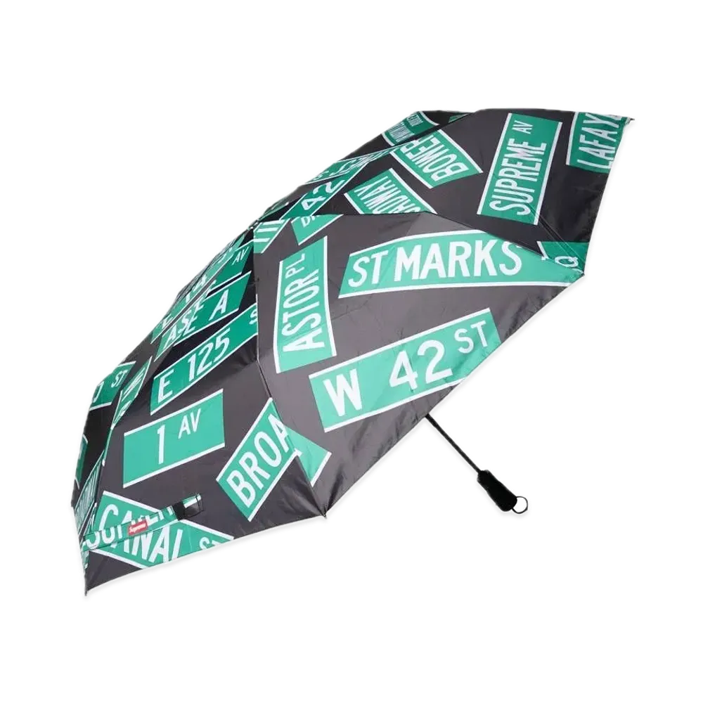 Supreme x ShedRain Street Signs Umbrella "Black"