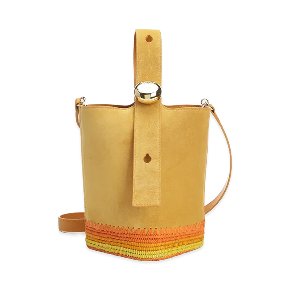 LOEWE Women's Bucket Bag Pebble Mini "Yellow"