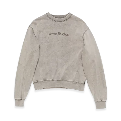Acne Studios Blurred Logo Sweater "Faded Grey"