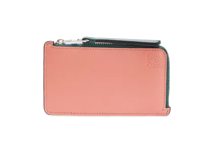 LOEWE Coin Cardholder In Classic Calfskin "Mint / Multicolor"