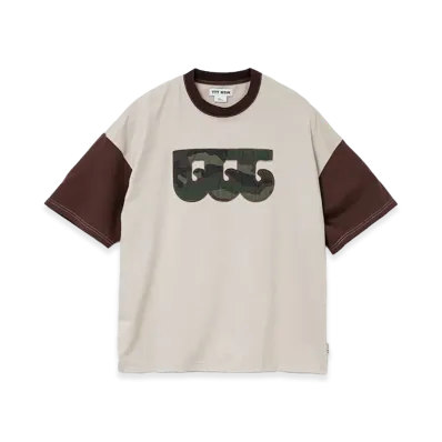 TTTMSW TTT wave logo ringer T-shirt "Beige/Camo"