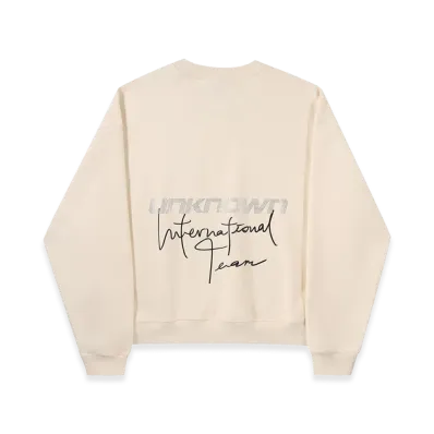Unknown London Uniform Crewneck "Cream"