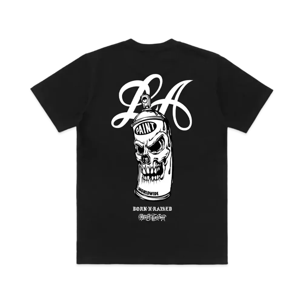 Born x Raised x Mister Cartoon Rattle Can Tee "Black"