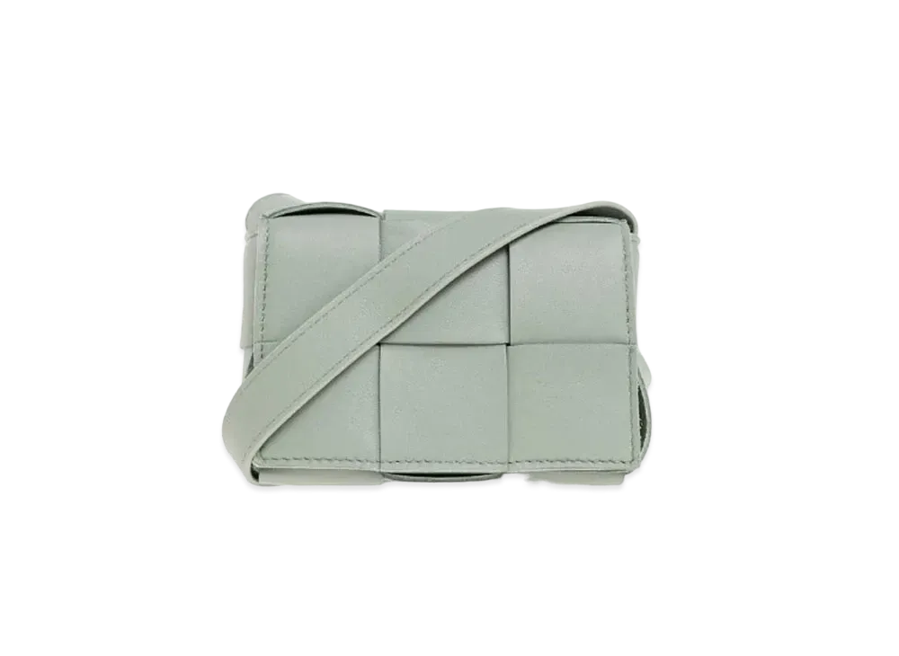 Bottega Veneta Candy Cassette Crossbody Bag "Light Green"