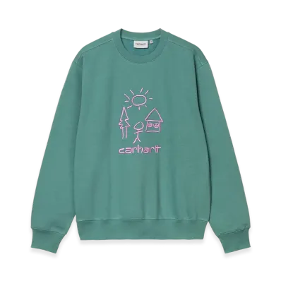 Carhartt WIP Masterpiece Sweat "Saguaro / Pink"