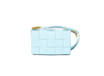 Bottega Veneta Cassette Crossbody Bag "Light Blue"