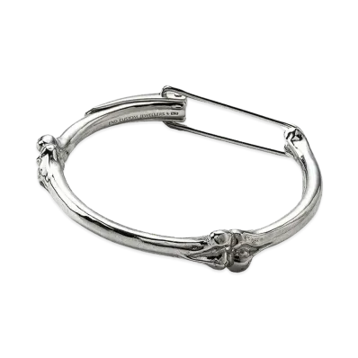 TAKAHIROMIYASHITATheSoloist. bone clip caff-M- "silver"