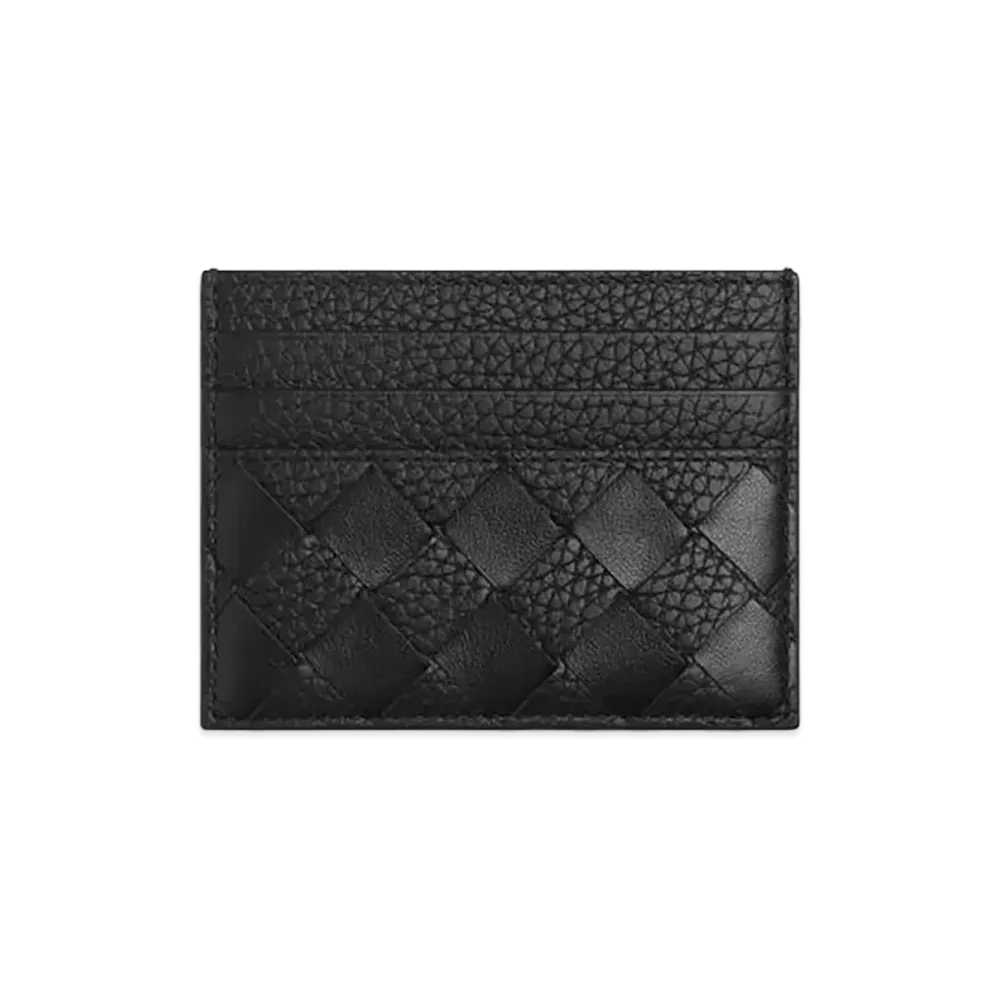 Bottega Veneta Intrecciato Credit Card Case "Black"