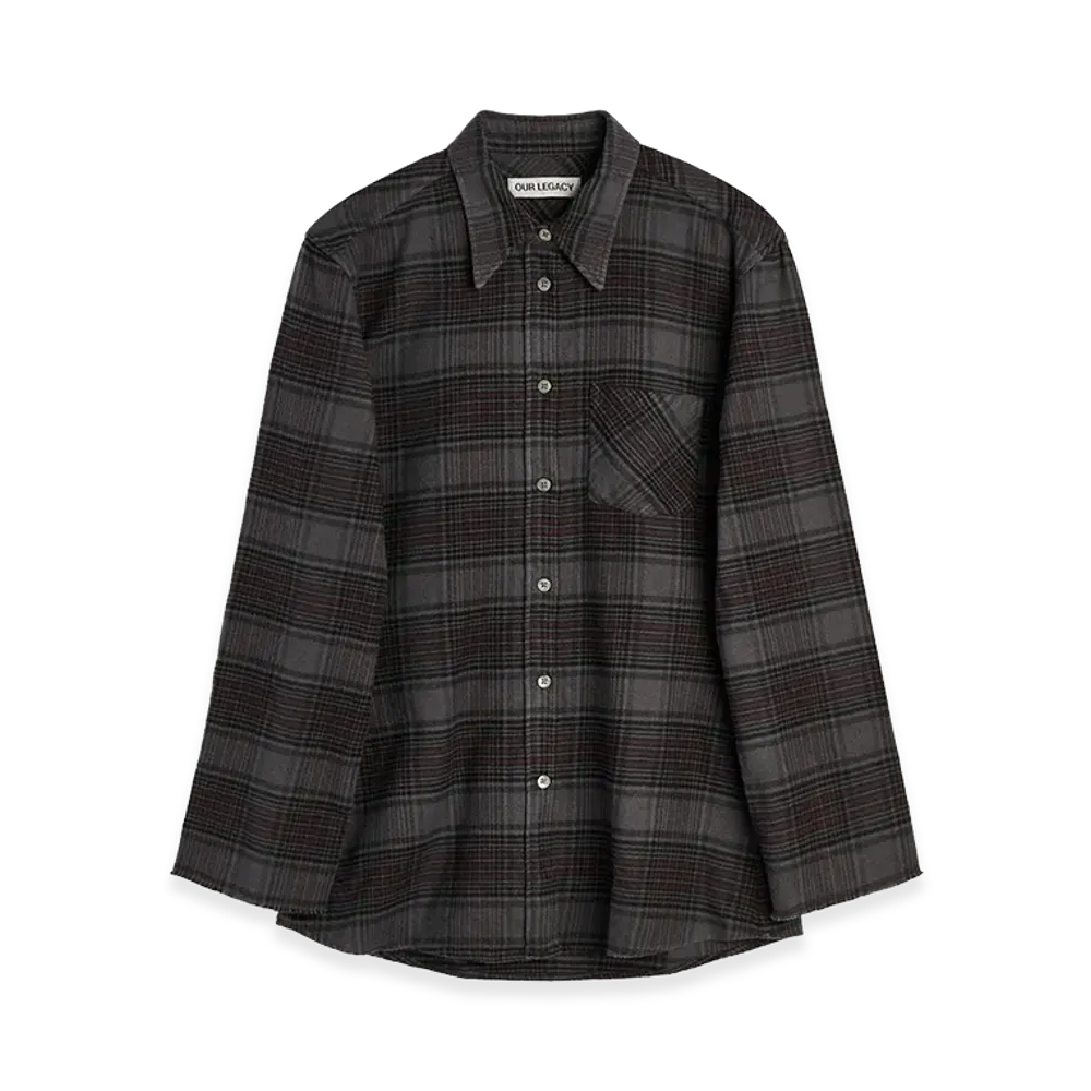 OUR LEGACY Women's Daisy Shirt "Faded Nocturne Check Flannel"