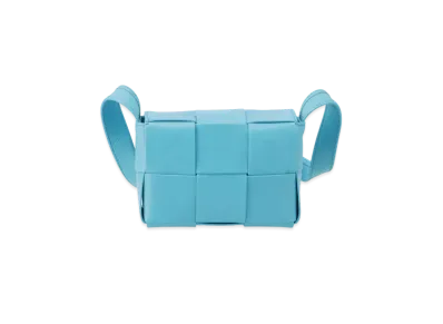 Bottega Veneta Candy Cassette Crossbody Bag "Swimming Pool Blue"