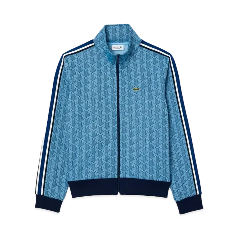 LACOSTE Monogram Jacquard Track Jacket "LightBlue"