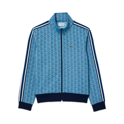 LACOSTE Monogram Jacquard Track Jacket "LightBlue"