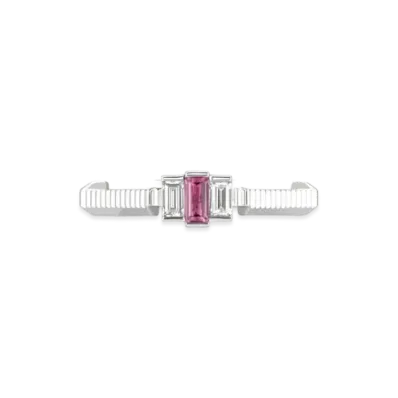 GUCCI Link To Love Rubellite And Diamond Ring