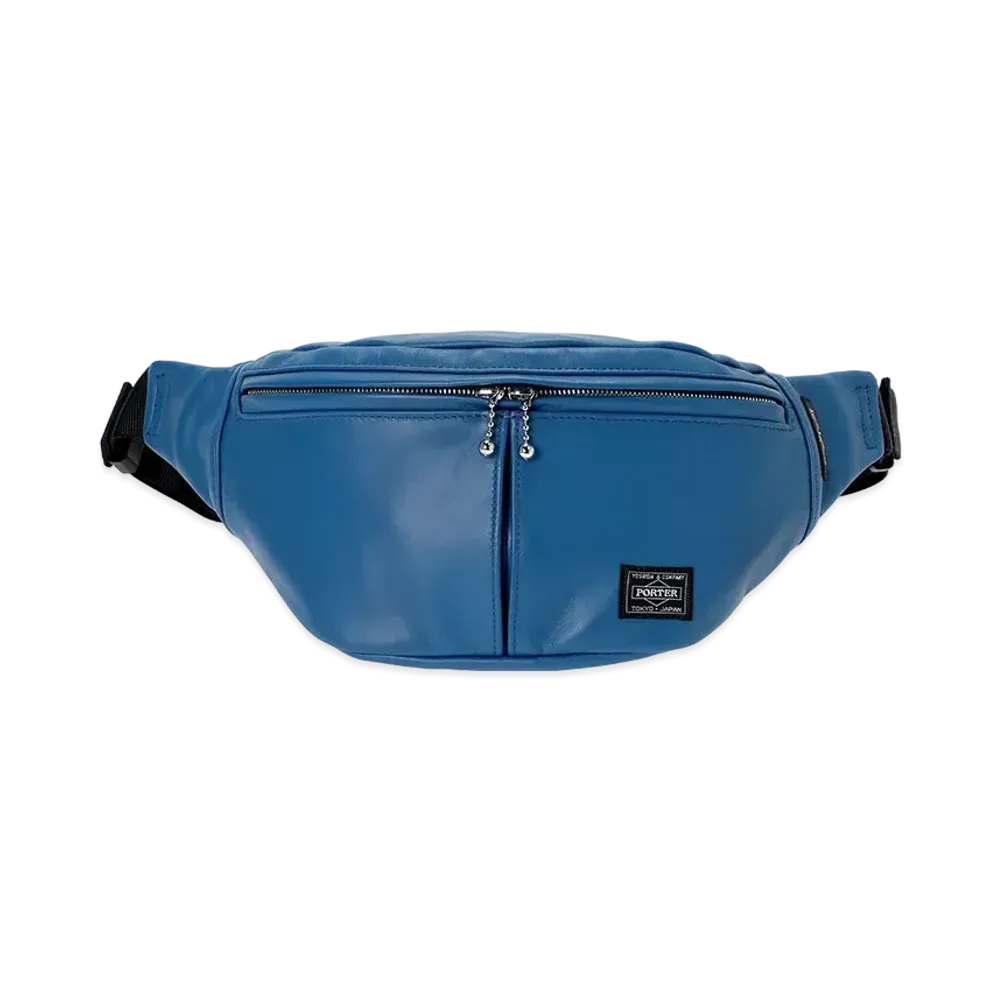 PORTER Lewis Leathers Waist Bag "Blue"
