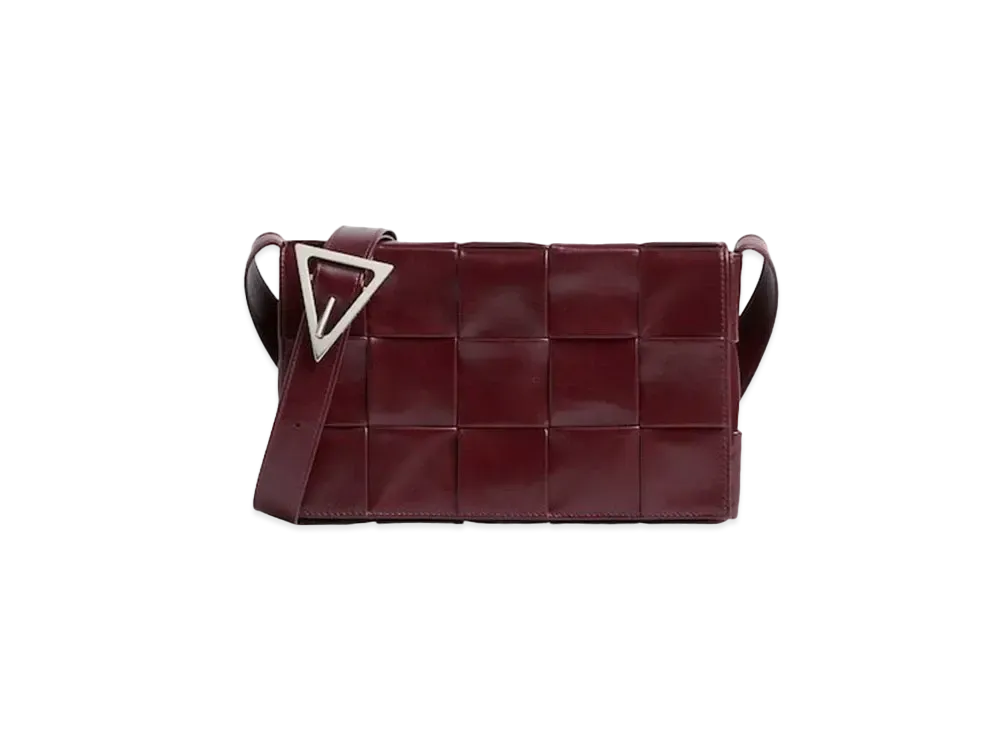 Bottega Veneta Cassette Shoulder Bag "Wine Red"
