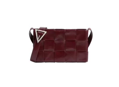 Bottega Veneta Cassette Shoulder Bag "Wine Red"