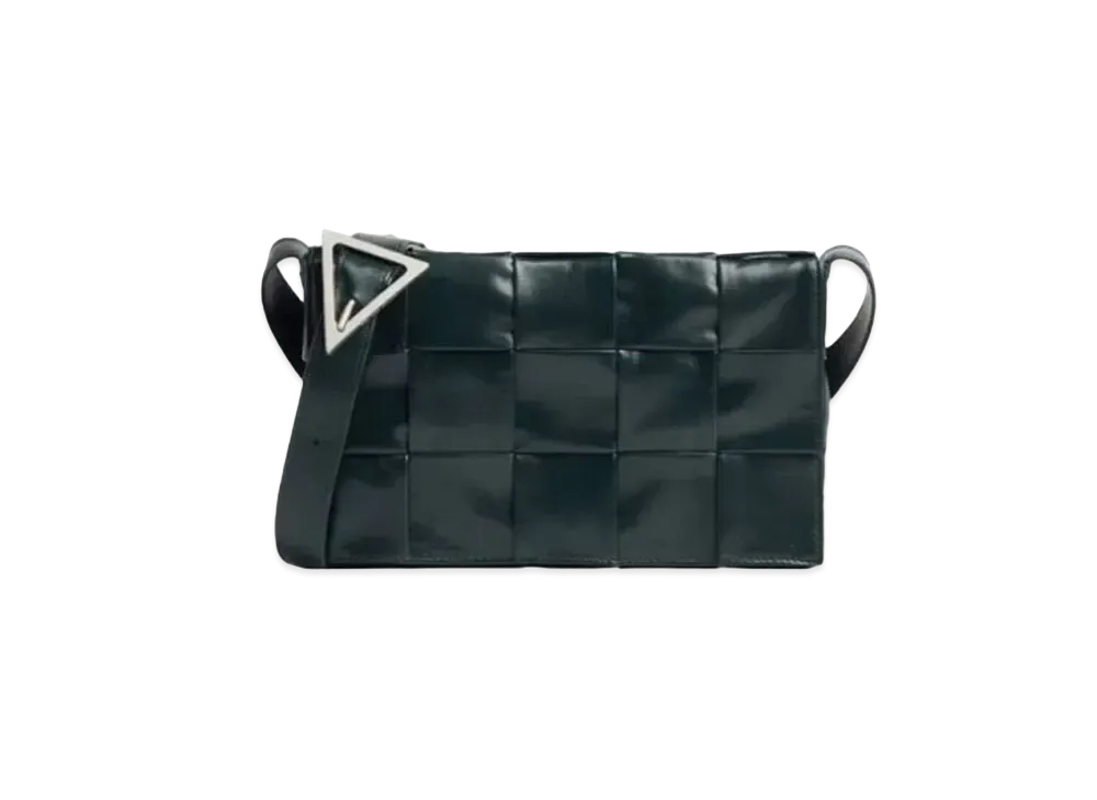 Bottega Veneta Cassette Crossbody Bag "Ink Green"