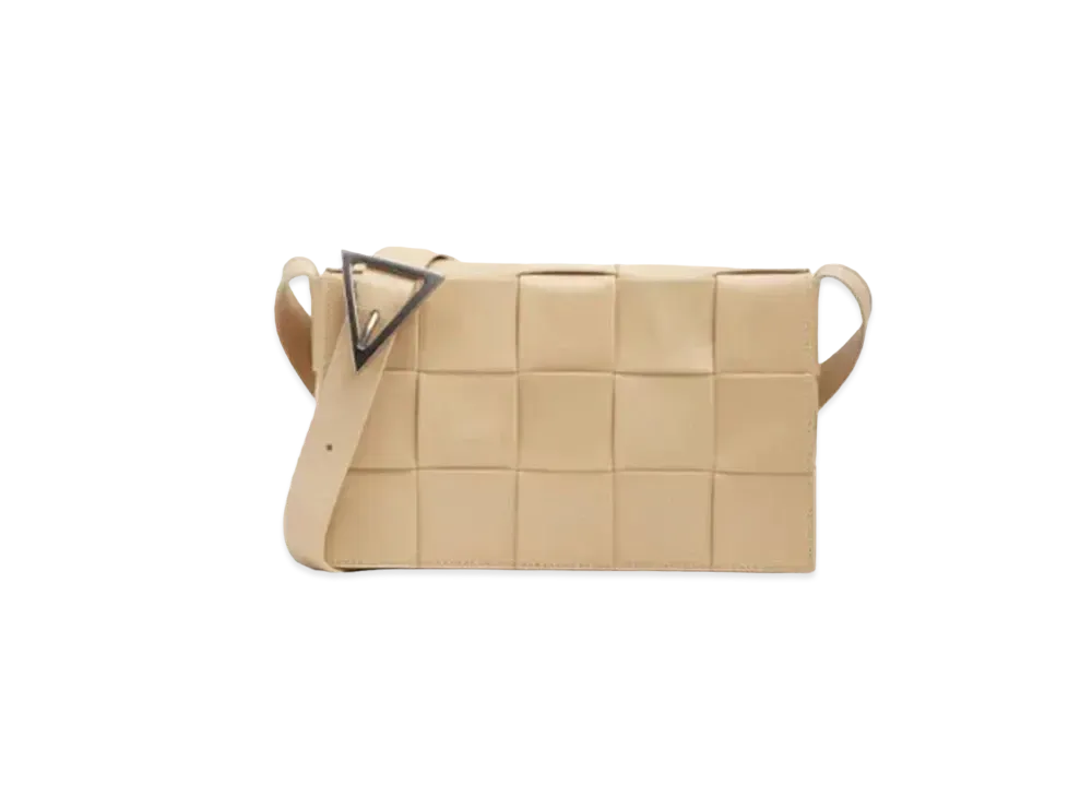 Bottega Veneta Cow leather Cassette Crossbody Bag "Porridge"