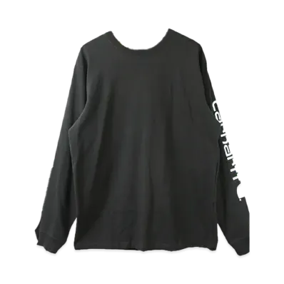 Carhartt Long Sleeve Logo Graphic T-Shirt Heavyweight "Black/White"