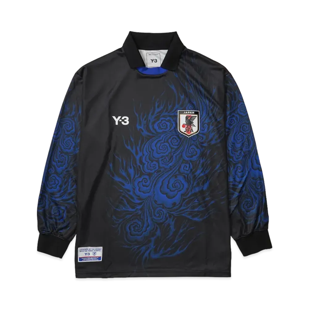 adidas Y-3 Japan National Football Team CW Long Sleeve T-Shirt "Black/Bold Blue"