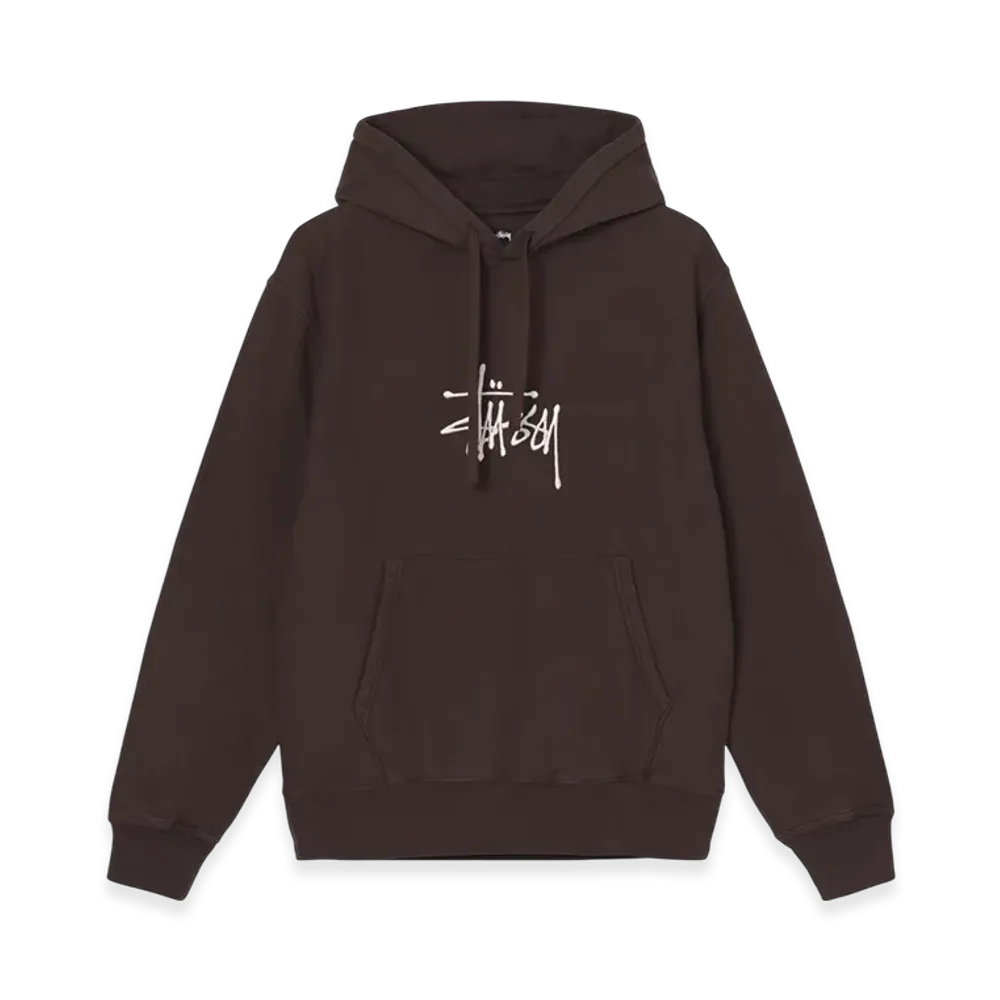 Stussy Basic Embroidered Hoodie "Brown"