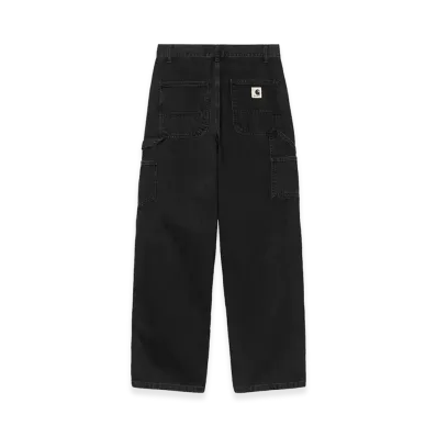 Carhartt WIP Women's Brandon Double Knee Pant "Black(Stone Washed)"