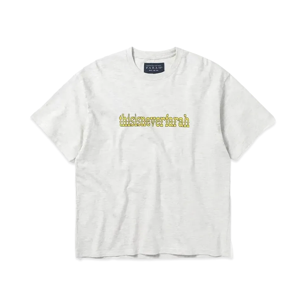 thisisneverthat x FARAH Pointed Logo Tee "Oatmeal"